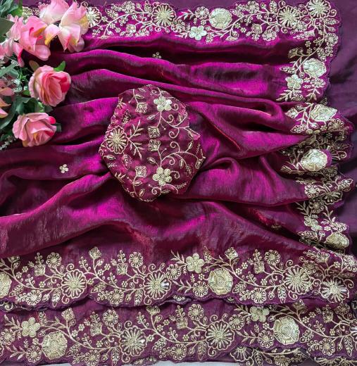 Vastrangan space silk saree clothes wholesale online